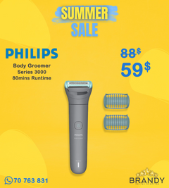 Philips Body Groomer 3000 BG3480/15 Triple Protect Wet/Dry Mid Grey