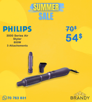 Philips 3000 Series Air Styler BHA305 3-in-1 Hair Brush 800W