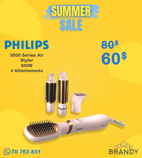 Philips 3000 Series BHA310 Air Styler 4-in-1 Hot Air Brush 800W