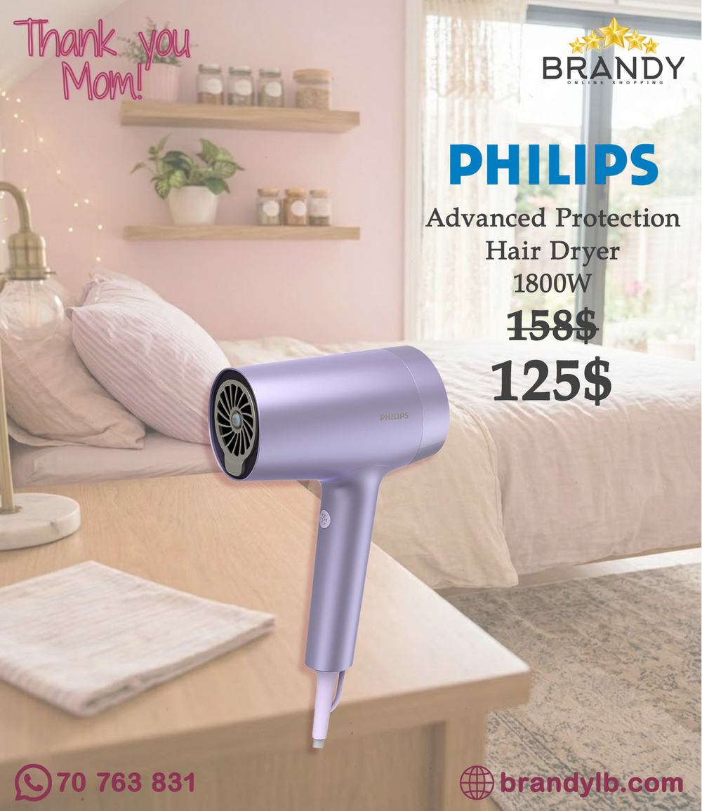 Philips 7000 Series BHD720 Hair Dryer 1800W ThermoShield Advanced