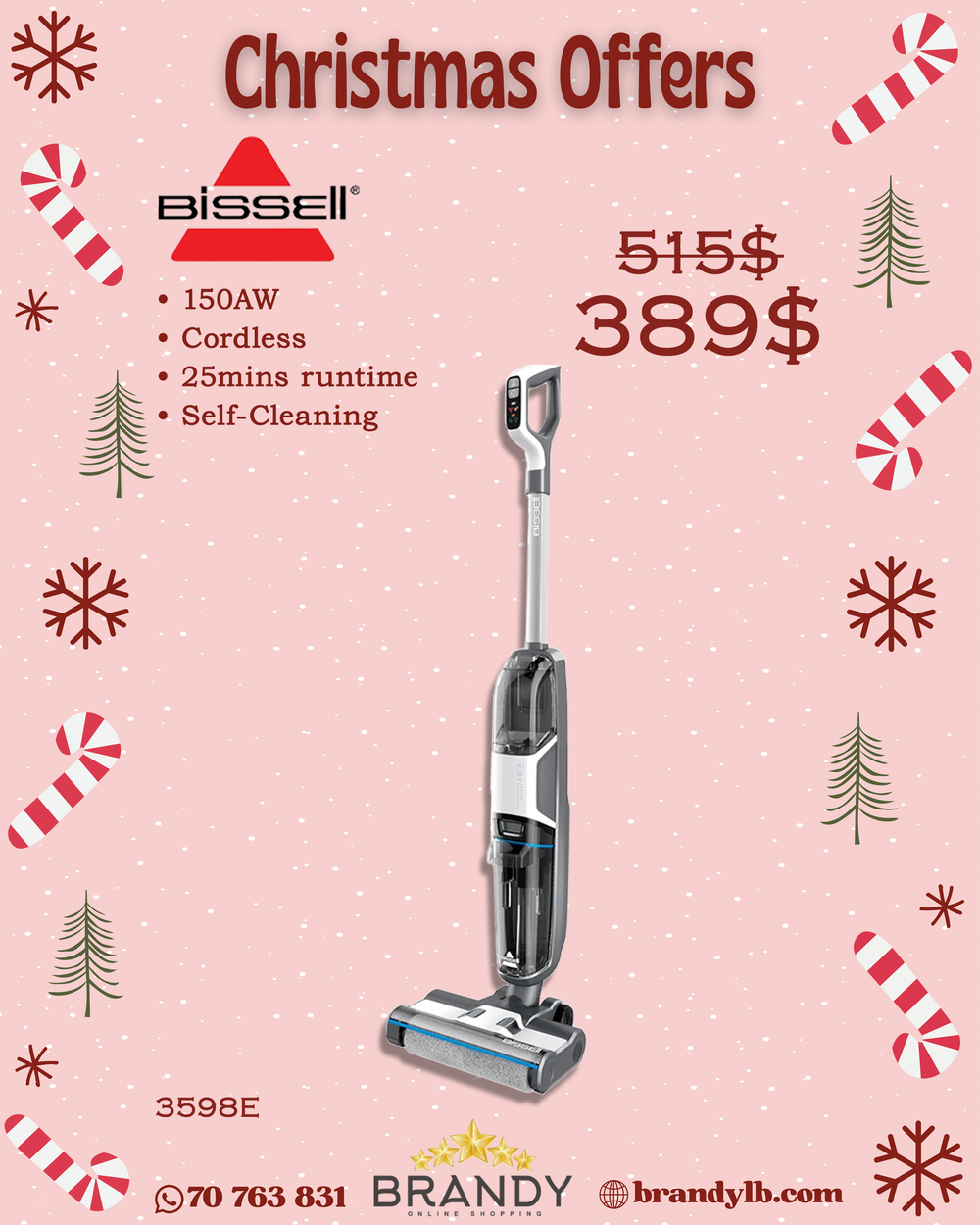 CrossWave HF3 Cordless Multi-Surface Cleaner 3598E