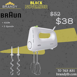 Hand Mixer HM1010WH 400W 4 Speeds