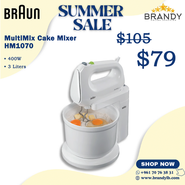 Cake Mixer HM1070 with 5 Speeds and Automatic Bowl Rotation
