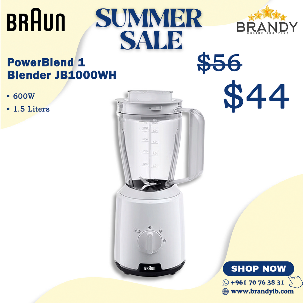 Blender 1.5L JB1000WH with TriAction Technology