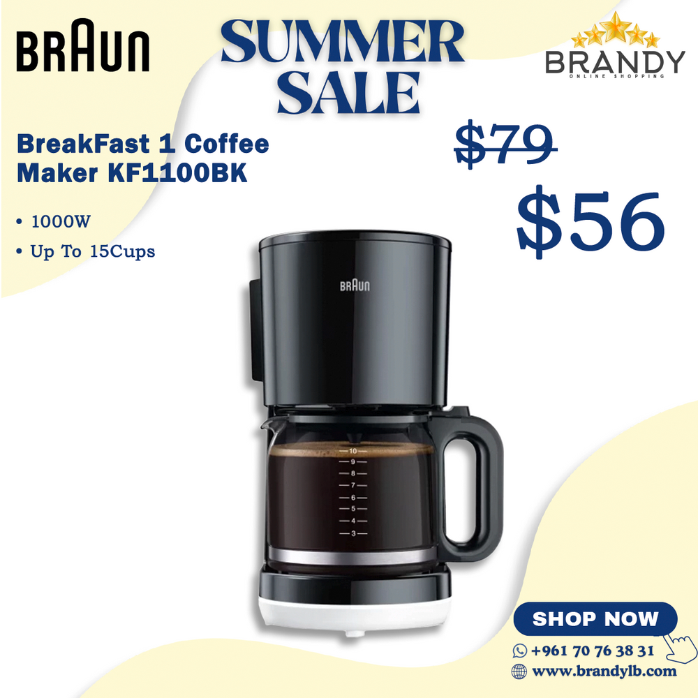 Coffee Maker KF1100BK with Auto Shut-Off