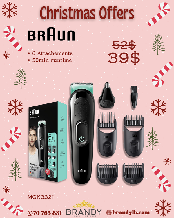 Trimmer 6 in 1 MGK3321 for Face and Hair Grooming