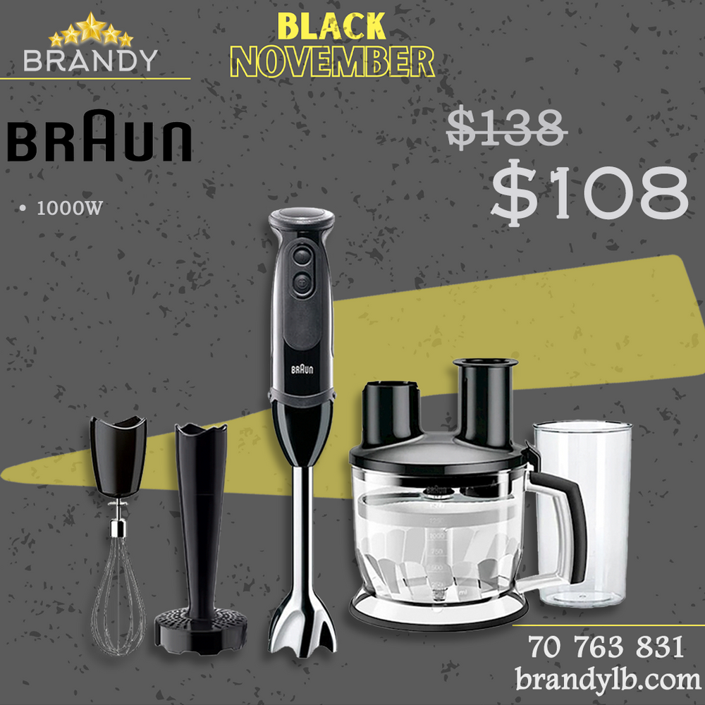 Hand Blender Set MQ5277BK with 21 Speeds and 1000W Power