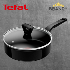 Tefal Renew Black Deep Frypan 24cm Ceramic Non-Stick InoCeram
