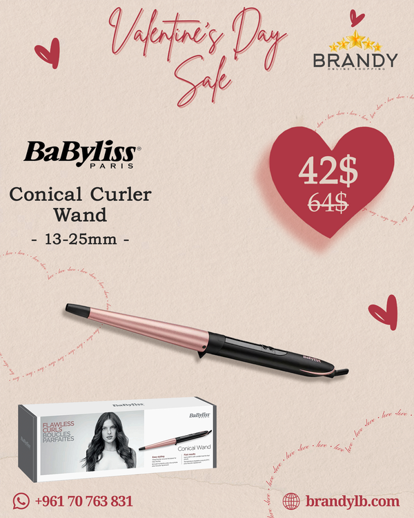 Hair Curler Wand C454SDE, 13-25mm Ceramic Coating