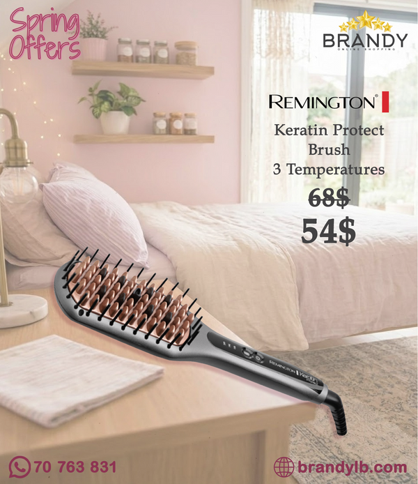 Remington Keratin Protect CB7480 Heated Ceramic Straightening Brush
