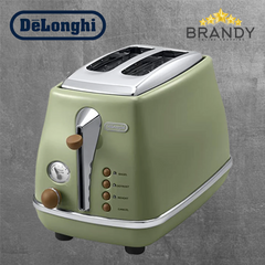 DeLonghi Icona Vintage CTOV2003 2-Slice Toaster Olive Green