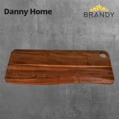 Danny Home Acacia Wood Serving Board 50.1 cm Paddle Handle Brown
