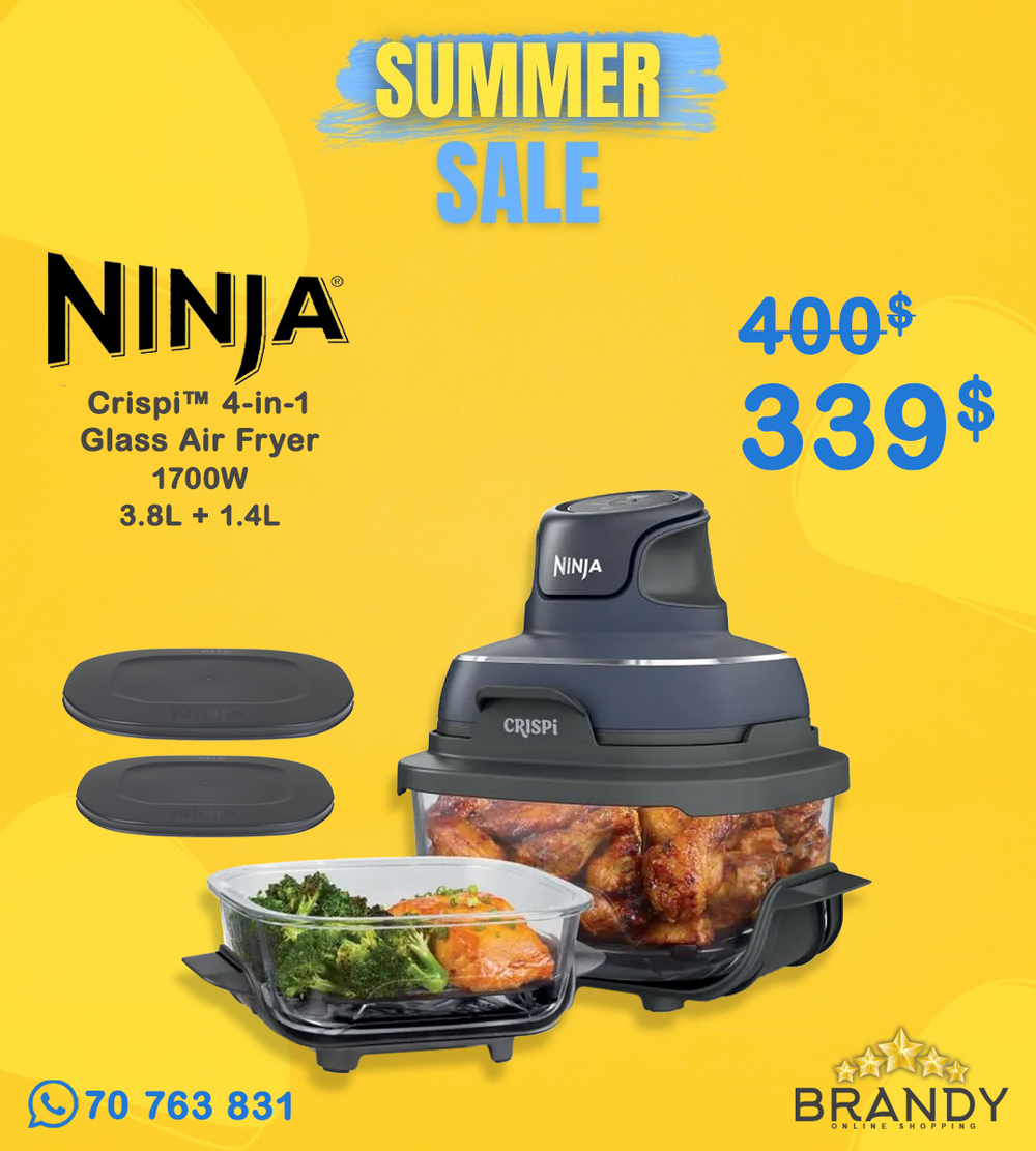 Ninja Crispi 4-in-1 Glass Air Fryer - 2 Containers + Lids