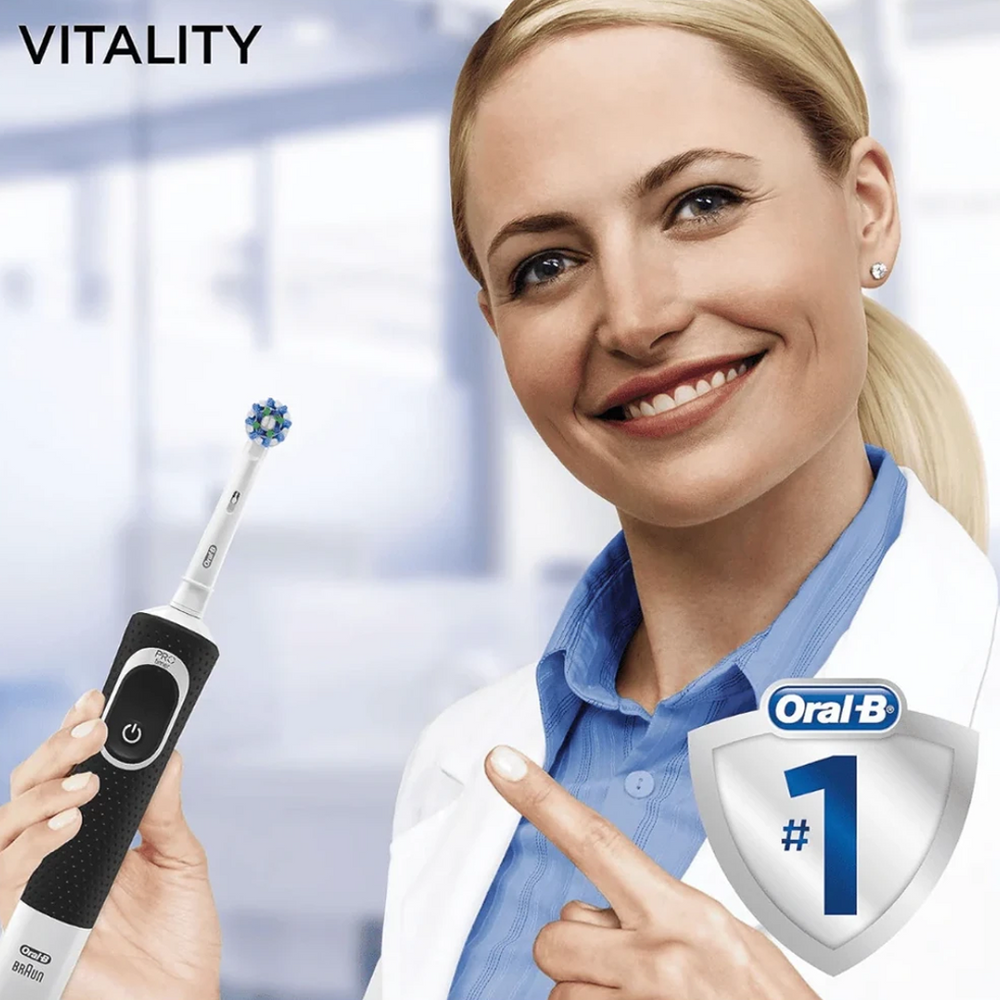 Oral B Vitality 150 CrossAction Black Electric Rechargeable Toothbrush D100.424.1