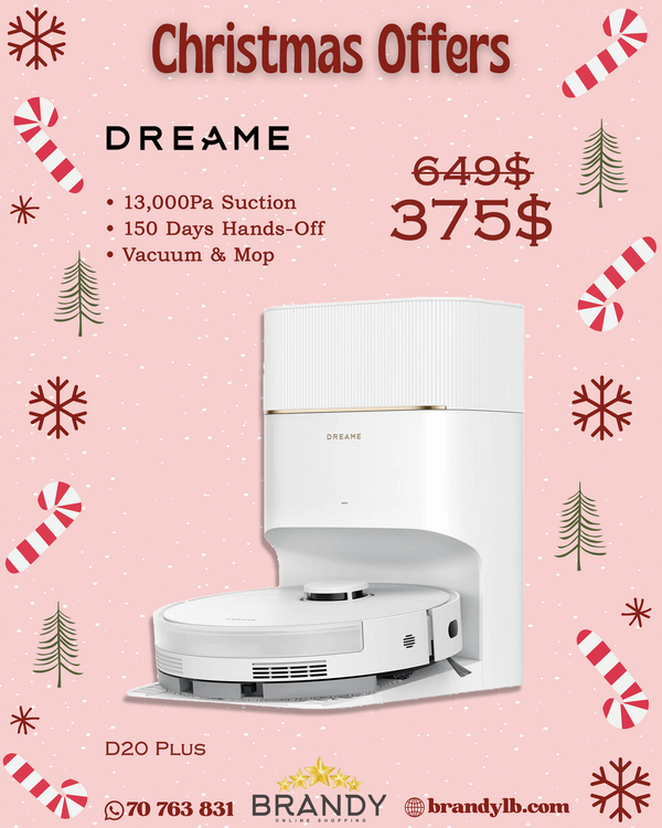 Robot Vacuum & Mop D20 Plus White