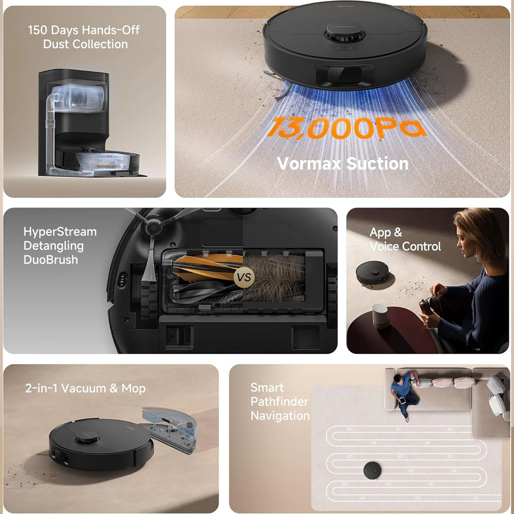 Robot Vacuum & Mop D20 Plus Black