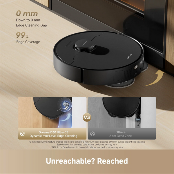 Dreame D30 Ultra Robot Vacuum & Mop PowerDock 25,000Pa Black