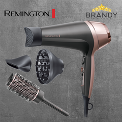 Remington D5706 Curl & Straight Confidence Hair Dryer 2200W Grey/Rose Gold