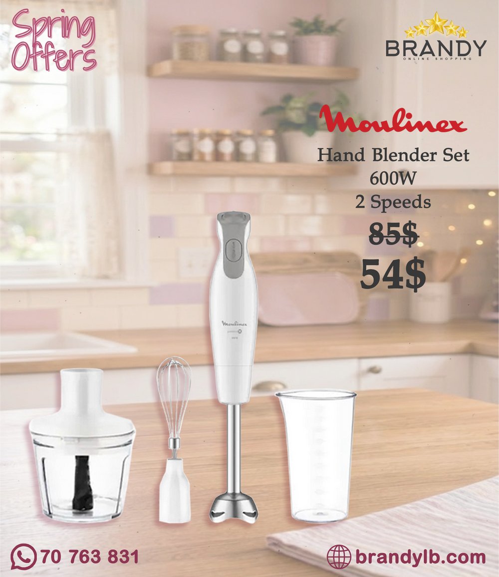 Moulinex DailyChef DD553110 Hand Blender 600W 3-in-1 White
