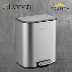 Dorsch Stainless Steel Pedal Bin 20 Liters - Soft Radius Soft Close