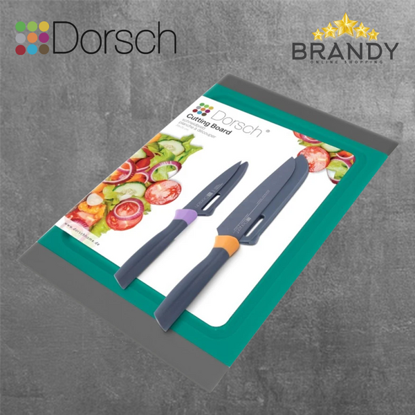 Dorsch Green Cutting Board with 2 Knives DH-04615