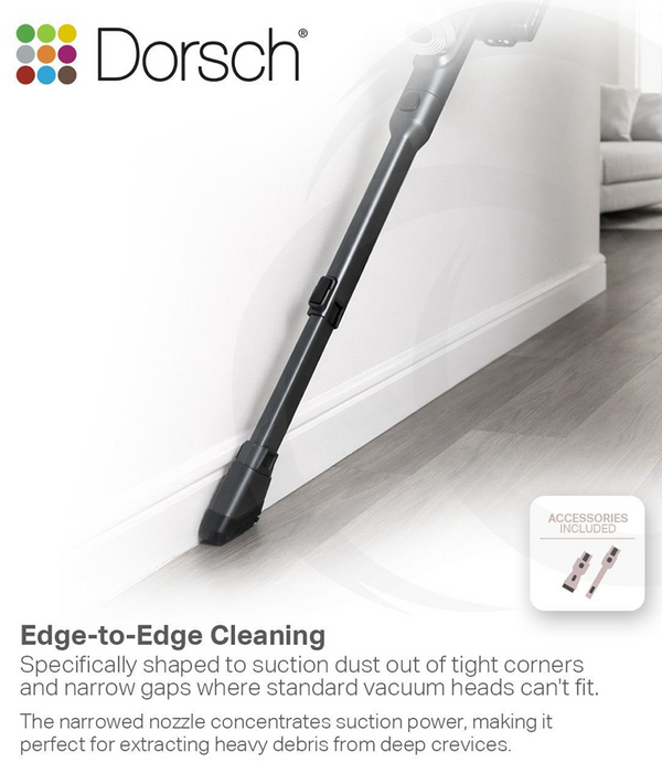 Dorsch DustJet DH-07010 Cordless Stick Vacuum 380W 25.9V with Stand