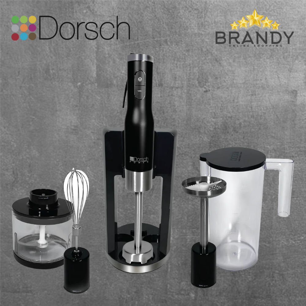 Dorsch Hand Blender DH-07201 800W with 5 Attachments and Stand