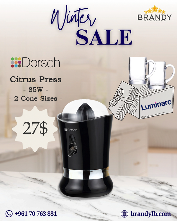Citrus Juicer 85W - DH-07413 + Free Luminarc Mugs