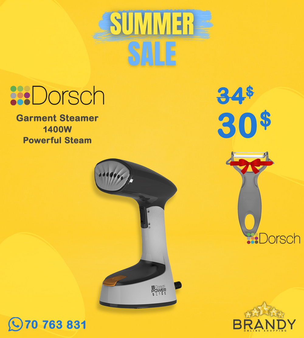 Dorsch PowerGlide GS-200 Garment Steamer 1240–1470W Fabric Brush