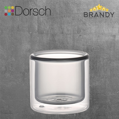 Dorsch Pure Classic Glass Coffee Cup Set 4pcs - 100ml Double Glass