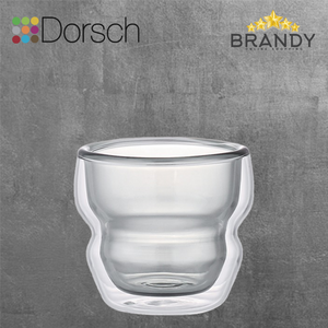 Dorsch Pure Twist Glass Coffee Cup Set 4pcs - 100ml Double Glass
