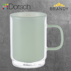 Dorsch Jade Green Glass Mug 350ml - Double Glass