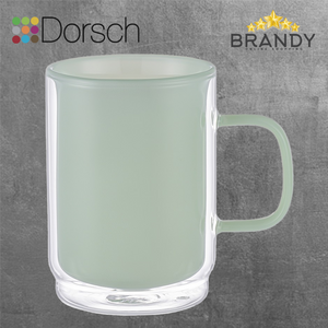 Dorsch Jade Green Glass Mug 350ml - Double Glass