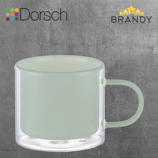 Dorsch Jade Green Glass Mug 240ml - Double Glass
