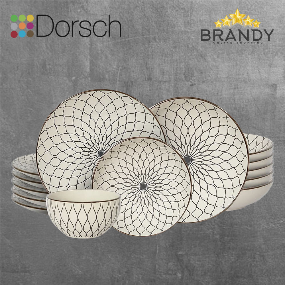 Dorsch Blanc Stoneware Dinner Set 24pcs-1