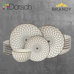 Dorsch Blanc Stoneware Dinner Set 24pcs-1