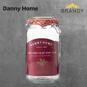Danny Home Glass Square Jars - Clip-1