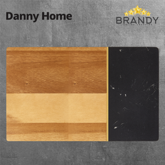 Danny Home DH-2501-41 Acacia Marble Serving Board 46 x 25 x 1.4 cm-1