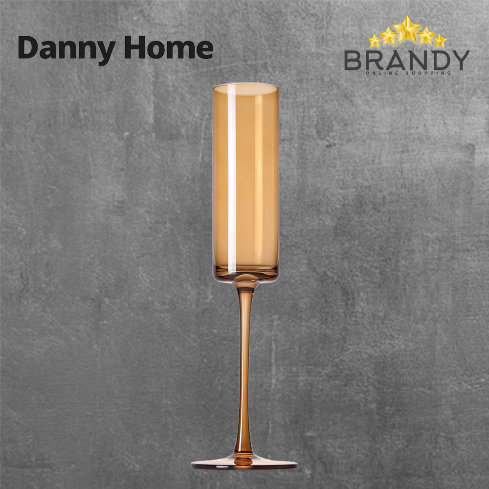 Danny Home Set 4 Orange Champagne Glasses CB04-18-1
