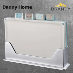 Danny Home Set 4 Colored Cutting Boards with Stand DH3154-1