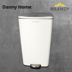Danny Home Pedal Bin 30 Liters Matte White-1