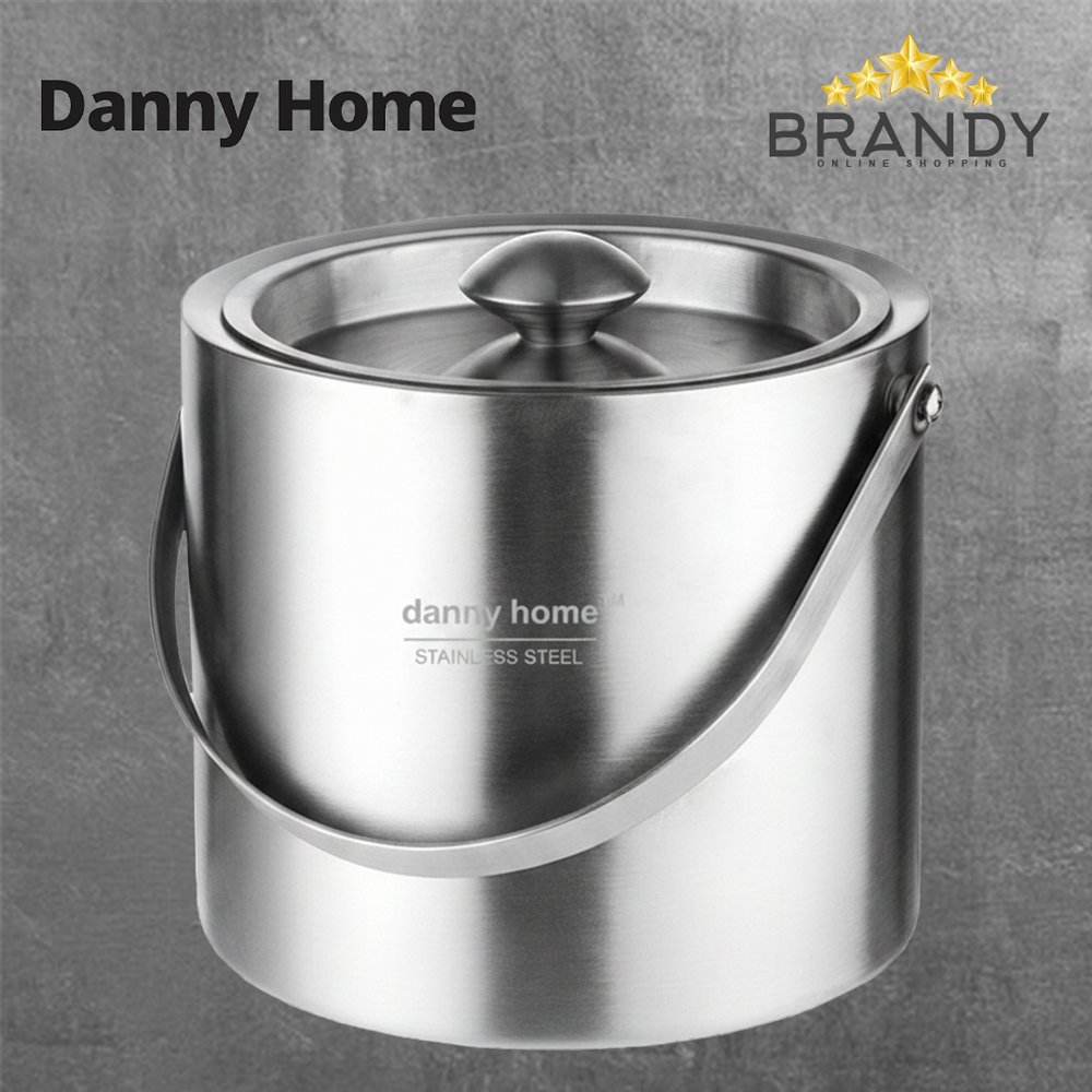 Danny Home Double Walled Stainless Steel Ice Bucket - 2 Sizes-1