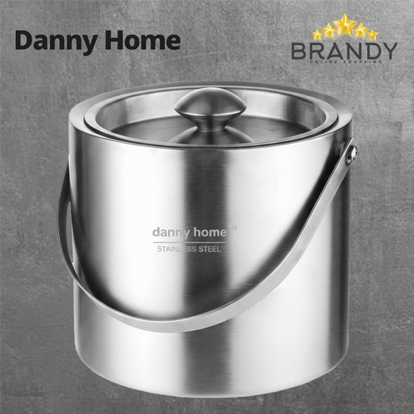 Danny Home Double Walled Stainless Steel Ice Bucket - 2 Sizes-1
