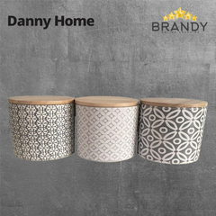 Danny Home Set 3 Porcelain Jars 10x7.5cm T05-24-1