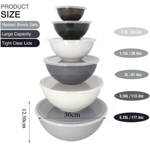 Danny Home Bowls Set 6pcs with Covers DH3281-2