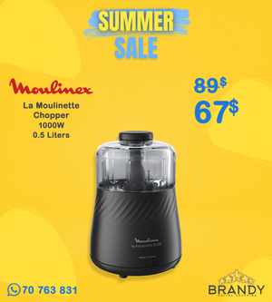 Moulinex La Moulinette Eco Respect Food Chopper 0.5 L 1000 W Black