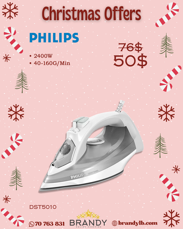Steam Iron DST5010 with Turbo Boost and Anti-Drip