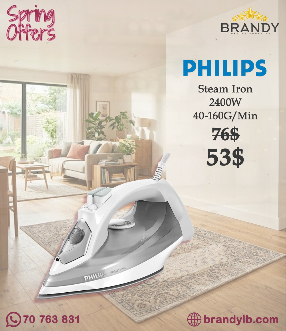 Philips 5000 Series DST5010 Steam Iron 2400W 160g Turbo Boost