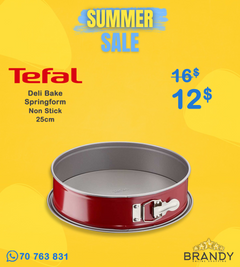 Tefal Delibake Round Springform Cake Mould Removable Belt 25 cm