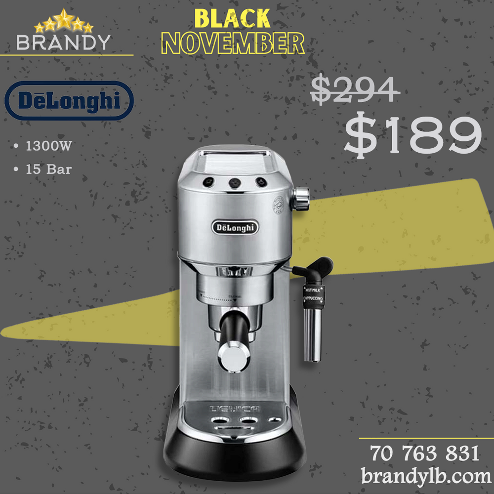 Dedica Espresso Coffee Maker Silver EC685M